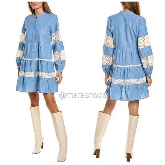 Johnny Was Laguna Pieced Mini Dress - Picture 9 of 9